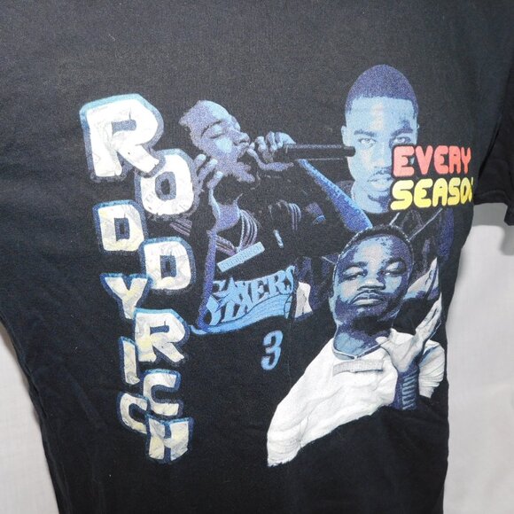 HTF Roddy Ricch Every Season Slaxers Mens L Black Graphic T Shirt - Picture 4 of 9